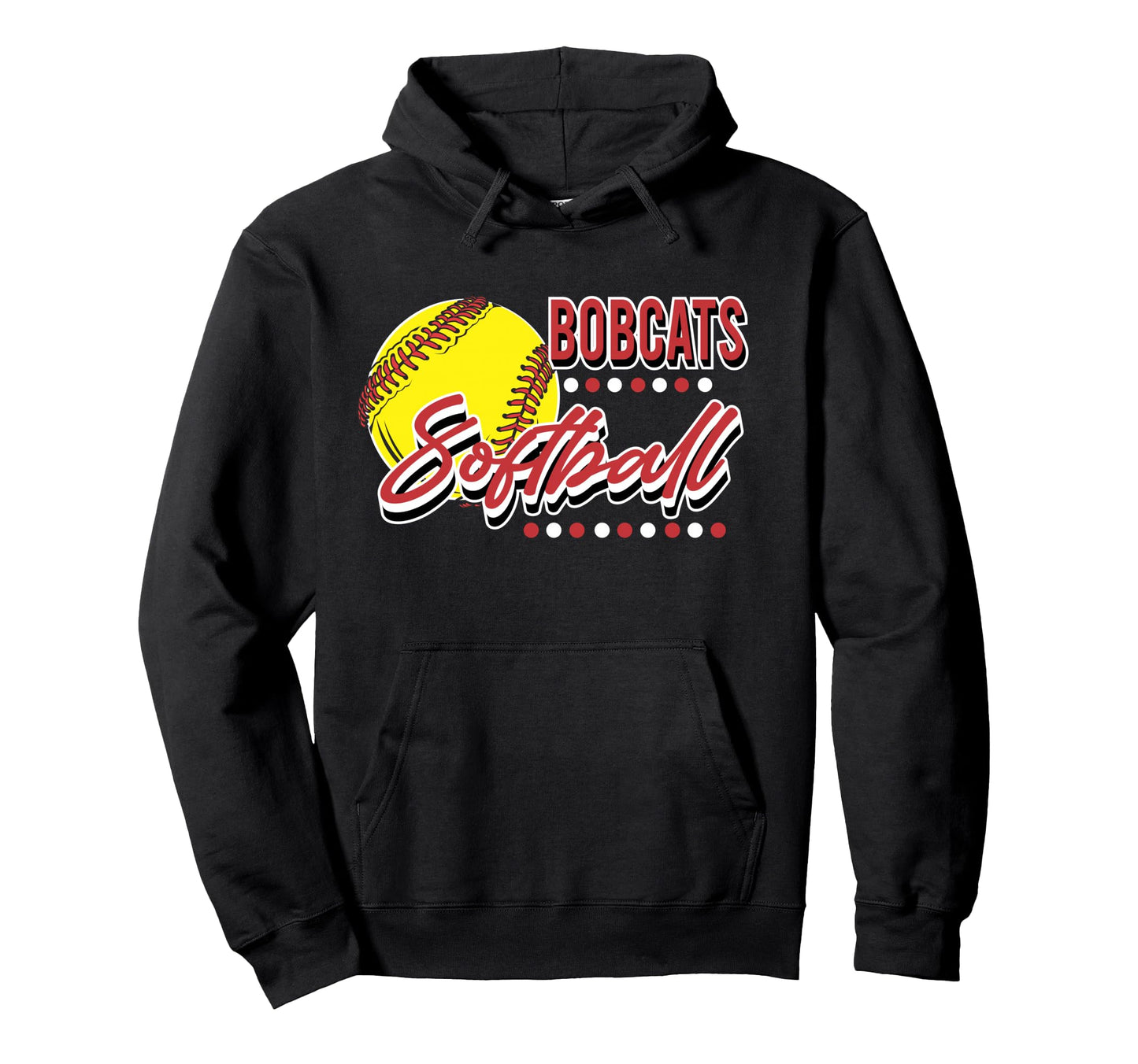 Bobcats Softball Mom Game Day Sports Hoodie - Minimalist Print Men Women - T-Shirt, Sweatshirt, Hoodie