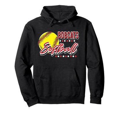 Bobcats Softball Mom Game Day Sports Hoodie - Minimalist Print Men Women - T-Shirt, Sweatshirt, Hoodie