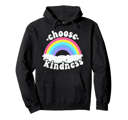 Positive Anti Bullying Rainbow Peace Hoodie - Trendy Graphic for Adults - T-Shirt, Sweatshirt, Hoodie