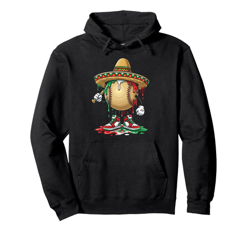Baseball Drip Ice Cream Drip Baseball Hoodie - Streetwear Style for Adults - T-Shirt, Sweatshirt, Hoodie