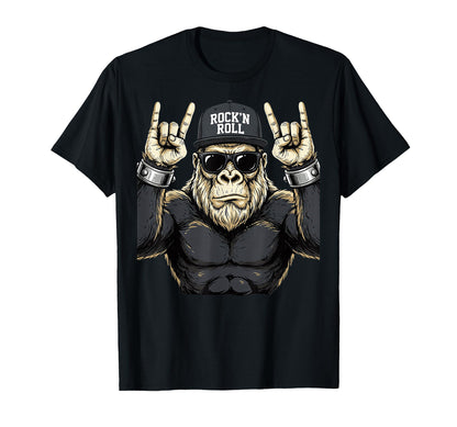 Bigfoot Rock Sasquatch Heavy Metal T-Shirt - Casual Everyday Wear Unisex - T-Shirt, Sweatshirt, Hoodie