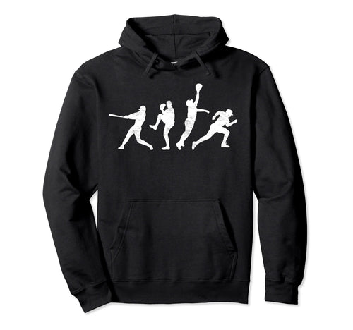 Baseball Catcher Pitcher Batter Hoodie - Minimalist Print for Adults - T-Shirt, Sweatshirt, Hoodie