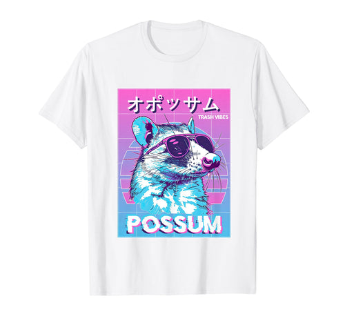 Vaporwave Opossum Funny Possum T-Shirt - Fun Novelty Design Unisex - T-Shirt, Sweatshirt, Hoodie