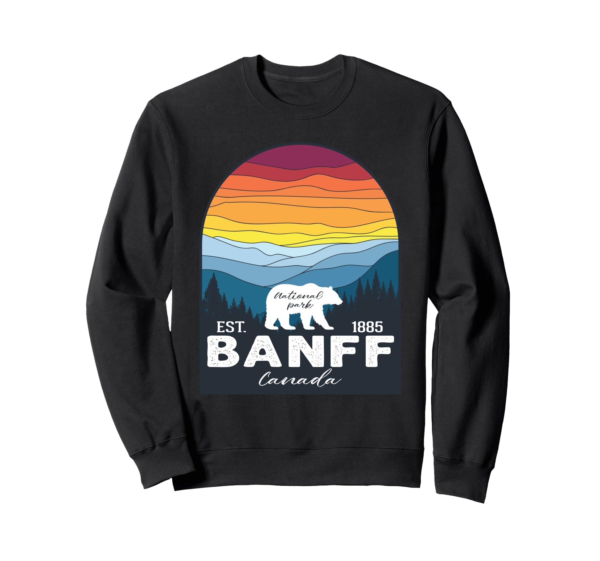 Banff National Park Canada Sweatshirt - Custom Art Print for Adults - T-Shirt, Sweatshirt, Hoodie