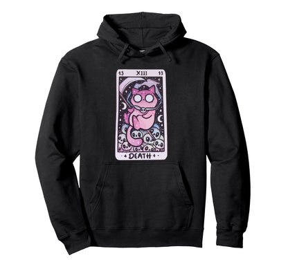 Kawaii Pastel Goth Art Death Hoodie - Casual Everyday Wear for Adults - T-Shirt, Sweatshirt, Hoodie