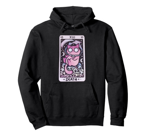 Kawaii Pastel Goth Art Death Hoodie - Casual Everyday Wear for Adults - T-Shirt, Sweatshirt, Hoodie