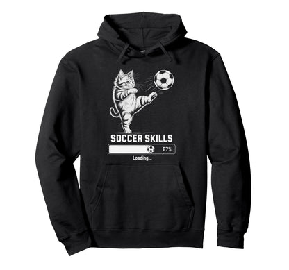 Kawaii Soccer Skills Loading Cat Mom My Hoodie - Fun Novelty Design Unisex - T-Shirt, Sweatshirt, Hoodie