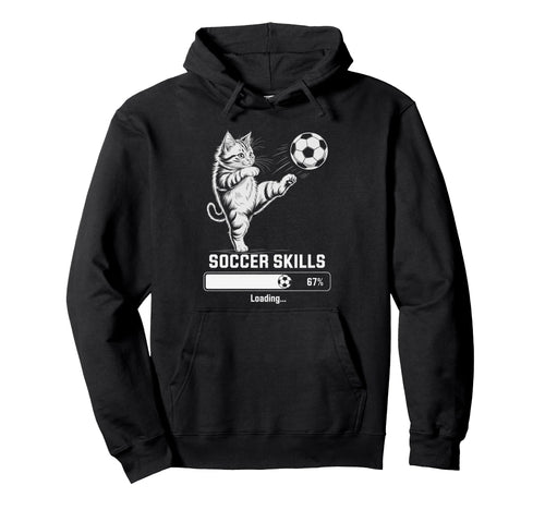 Kawaii Soccer Skills Loading Cat Mom My Hoodie - Fun Novelty Design Unisex - T-Shirt, Sweatshirt, Hoodie