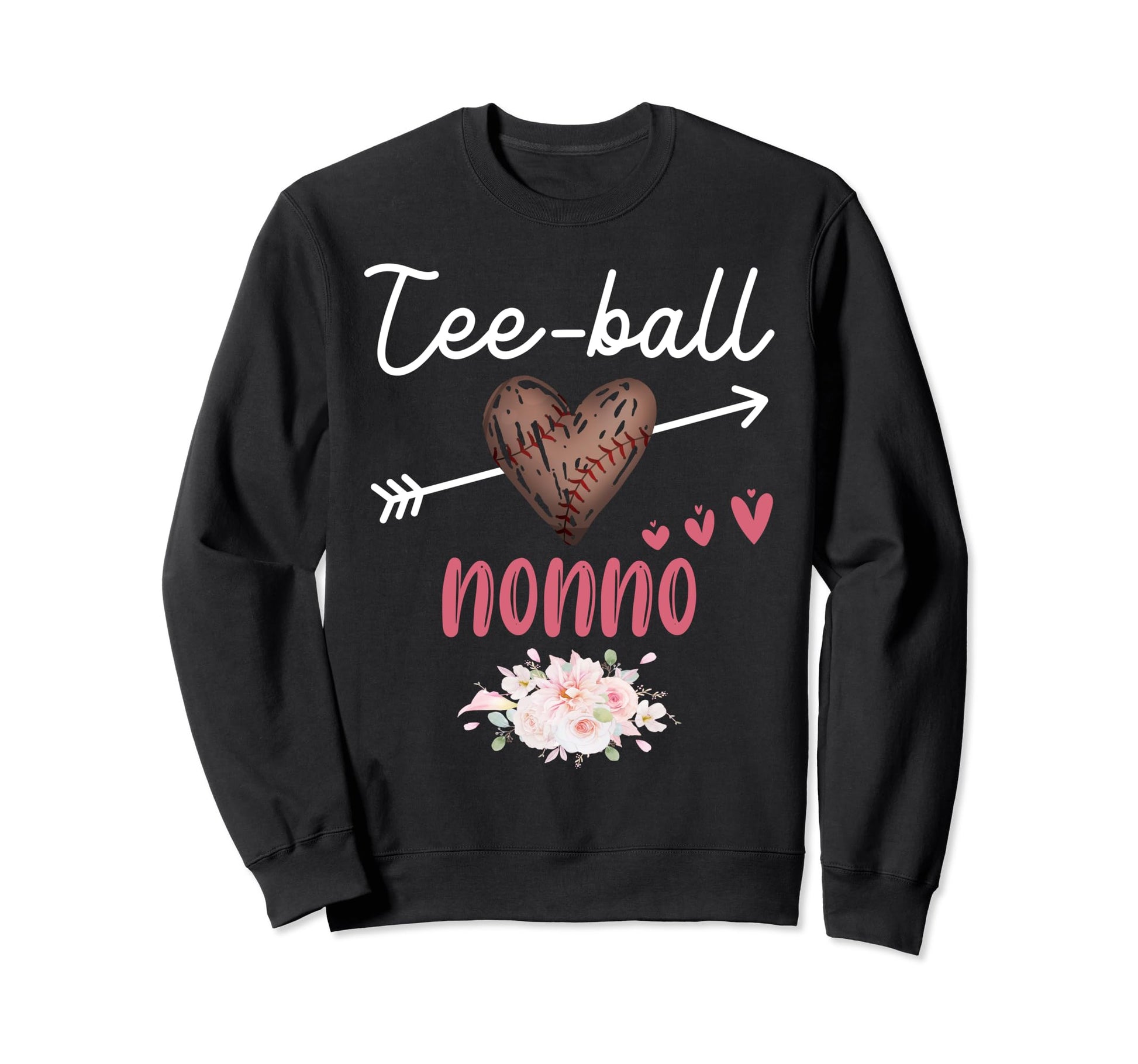 Ball Nonno Heart Baseball Family Sweatshirt - Casual Everyday Wear Unisex - T-Shirt, Sweatshirt, Hoodie