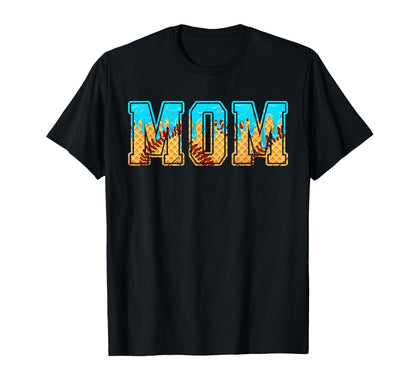 Baseball Mom Funny Mothers Day Ice Cream T-Shirt - Graphic Print Unisex - T-Shirt, Sweatshirt, Hoodie
