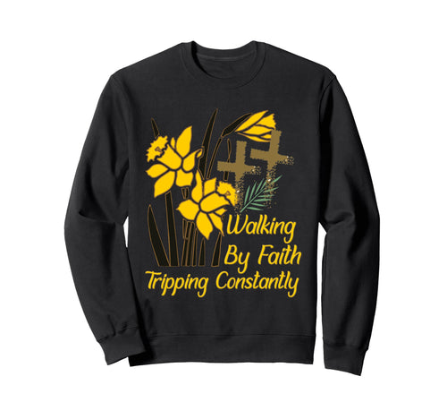 Boho Christian Walking Faith Sweatshirt - Casual Everyday Wear Men Women - T-Shirt, Sweatshirt, Hoodie
