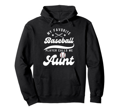 My Favorite Baseball Player Calls Hoodie - Fun Novelty Design for Adults - T-Shirt, Sweatshirt, Hoodie