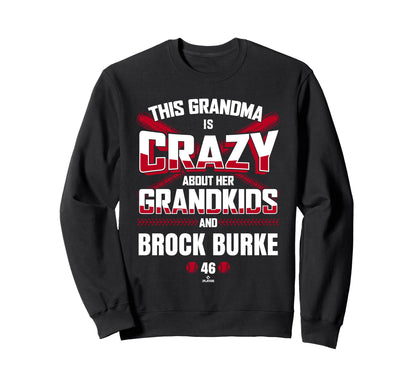 Grandma Crazy Brock Burke Los Sweatshirt - Graphic Print for Adults - T-Shirt, Sweatshirt, Hoodie