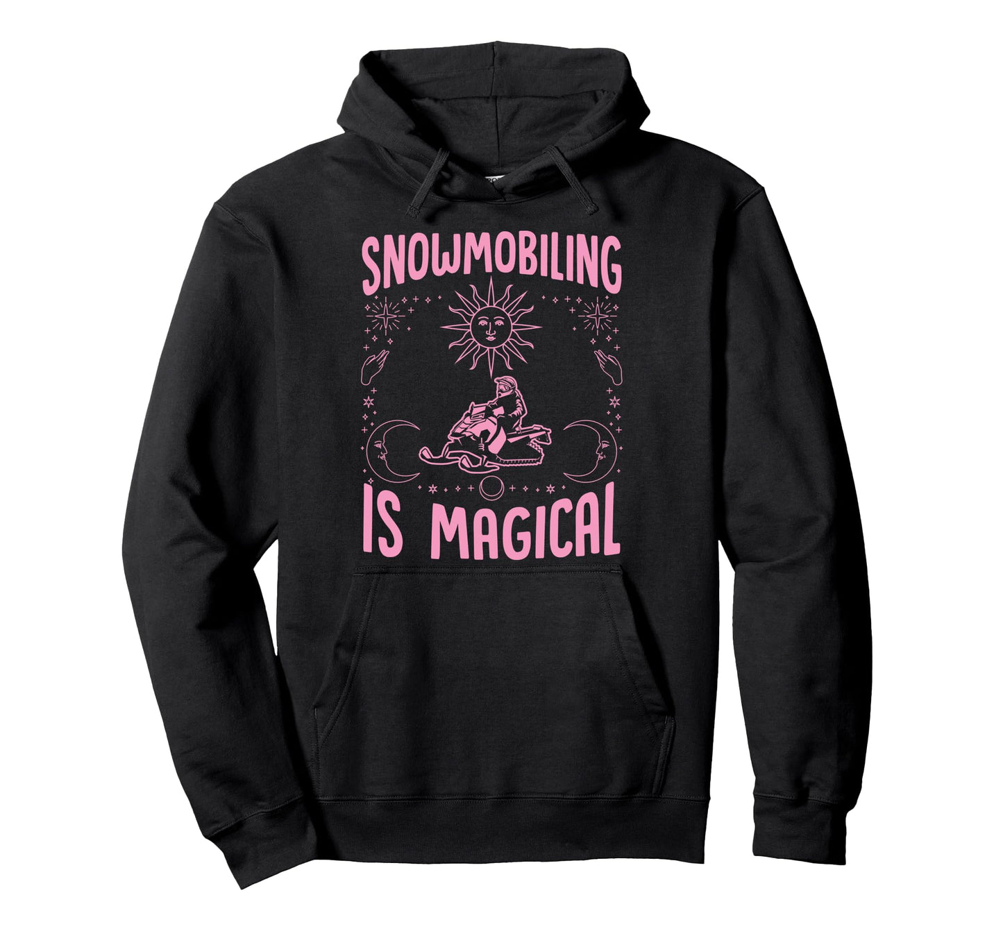 Snowmobiling Is Magical Sun Celestial Hoodie - Novelty Apparel for Adults - T-Shirt, Sweatshirt, Hoodie
