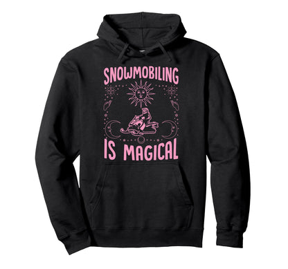 Snowmobiling Is Magical Sun Celestial Hoodie - Novelty Apparel for Adults - T-Shirt, Sweatshirt, Hoodie