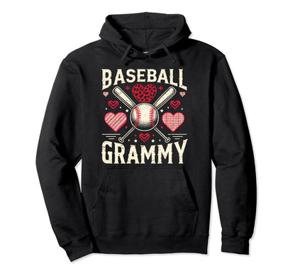 Baseball Grandma Grandmother Granny Hoodie - Graphic Print Unisex - T-Shirt, Sweatshirt, Hoodie