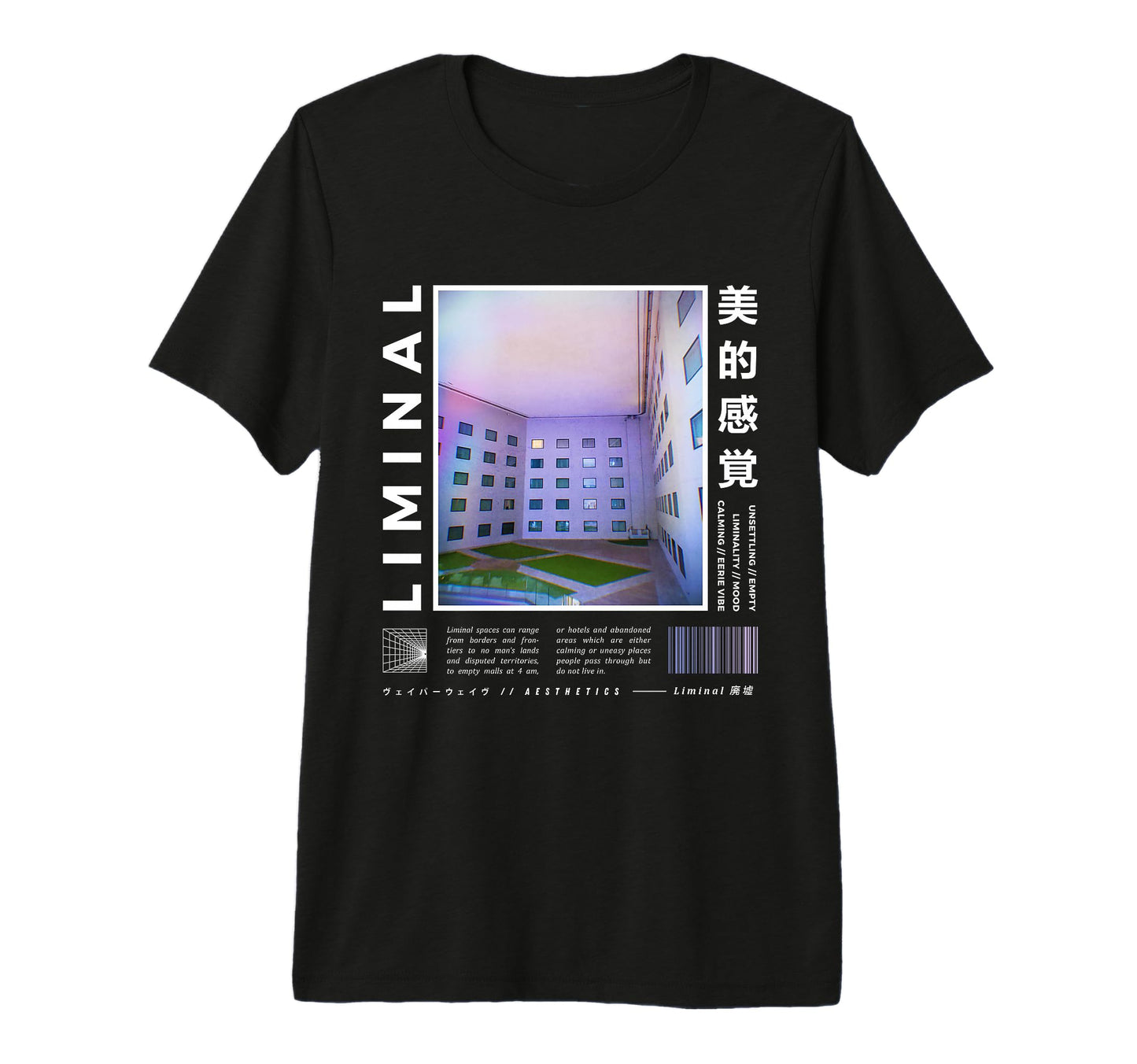 Liminal Spaces Vaporwave Aesthetic T-Shirt - Fun Novelty Design Men Women - T-Shirt, Sweatshirt, Hoodie