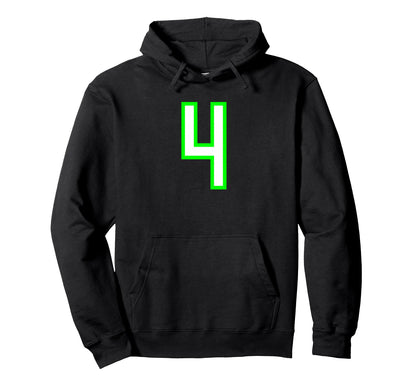 White Lime Sport Team 4 Hoodie - Fun Novelty Design Men Women - T-Shirt, Sweatshirt, Hoodie