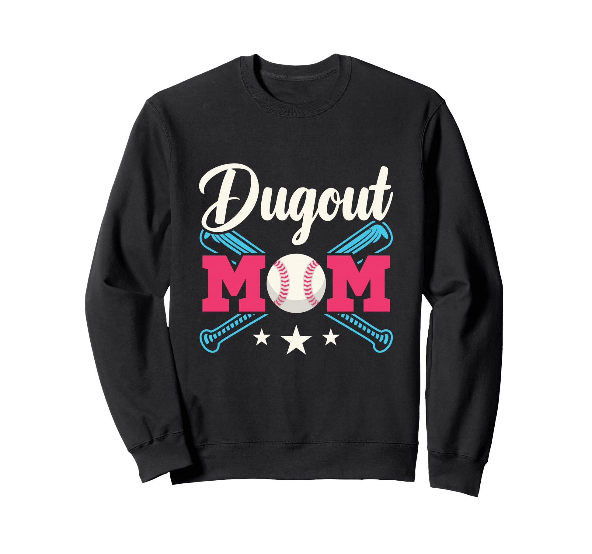 Dugout Mom Baseball Parent T Ball Sweatshirt - Aesthetic Graphic Unisex - T-Shirt, Sweatshirt, Hoodie