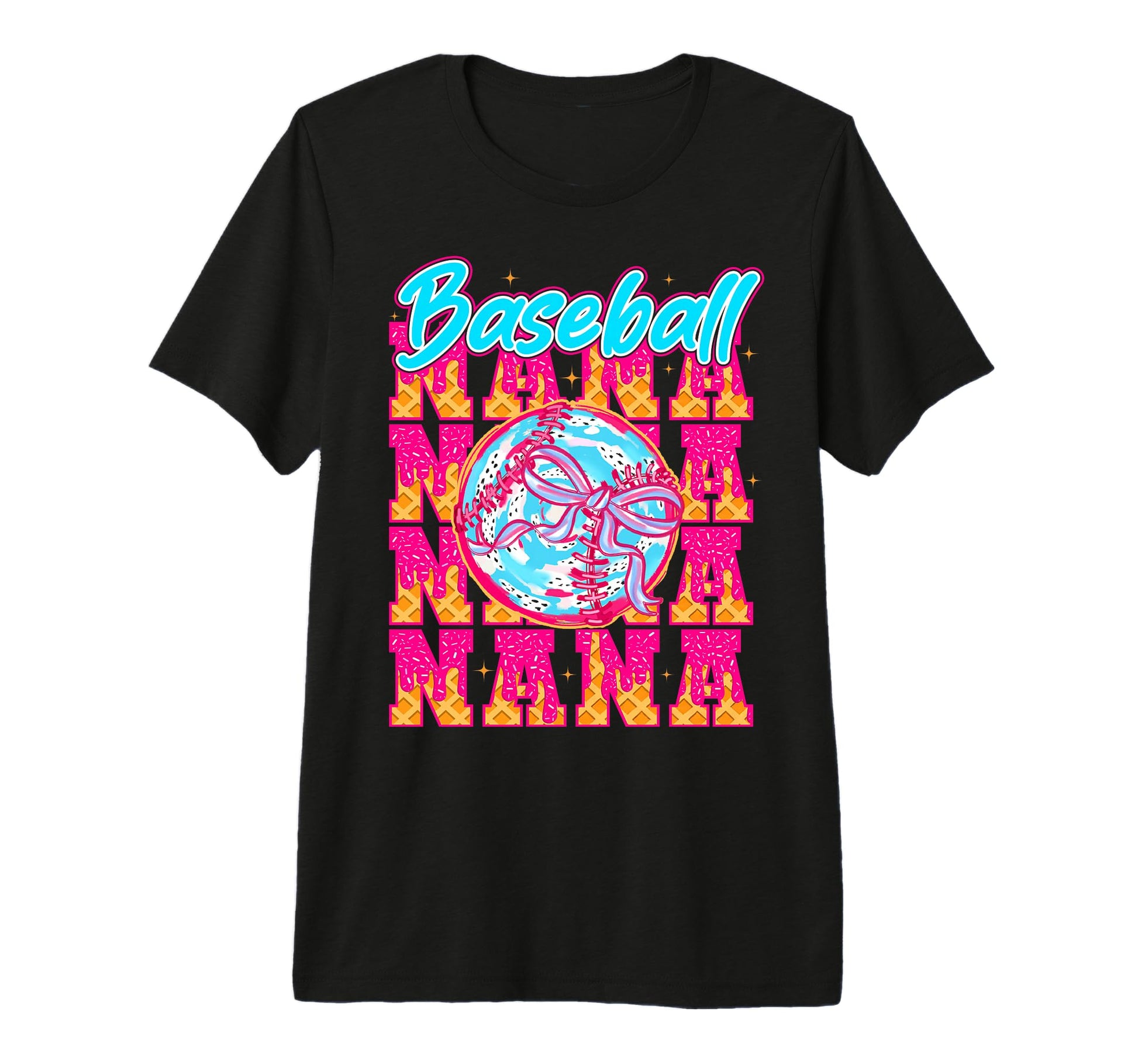 Baseball Drip Nana Ice Cream Drip T-Shirt - Trendy Graphic Men Women - T-Shirt, Sweatshirt, Hoodie