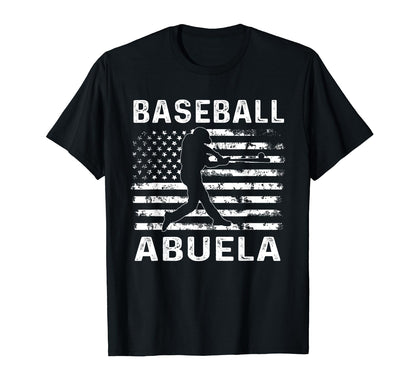 Baseball Abuela Grandma Usa Flag 4Th T-Shirt - Fun Novelty Design Unisex - T-Shirt, Sweatshirt, Hoodie