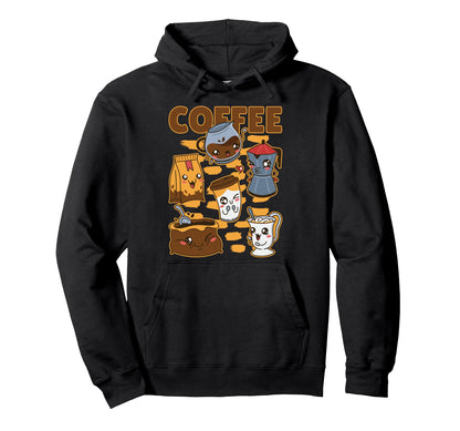 Vaporwave Japan Kawaii Coffee Otaku Hoodie - Unique Graphic Men Women - T-Shirt, Sweatshirt, Hoodie