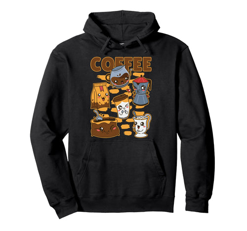 Vaporwave Japan Kawaii Coffee Otaku Hoodie - Unique Graphic Men Women - T-Shirt, Sweatshirt, Hoodie