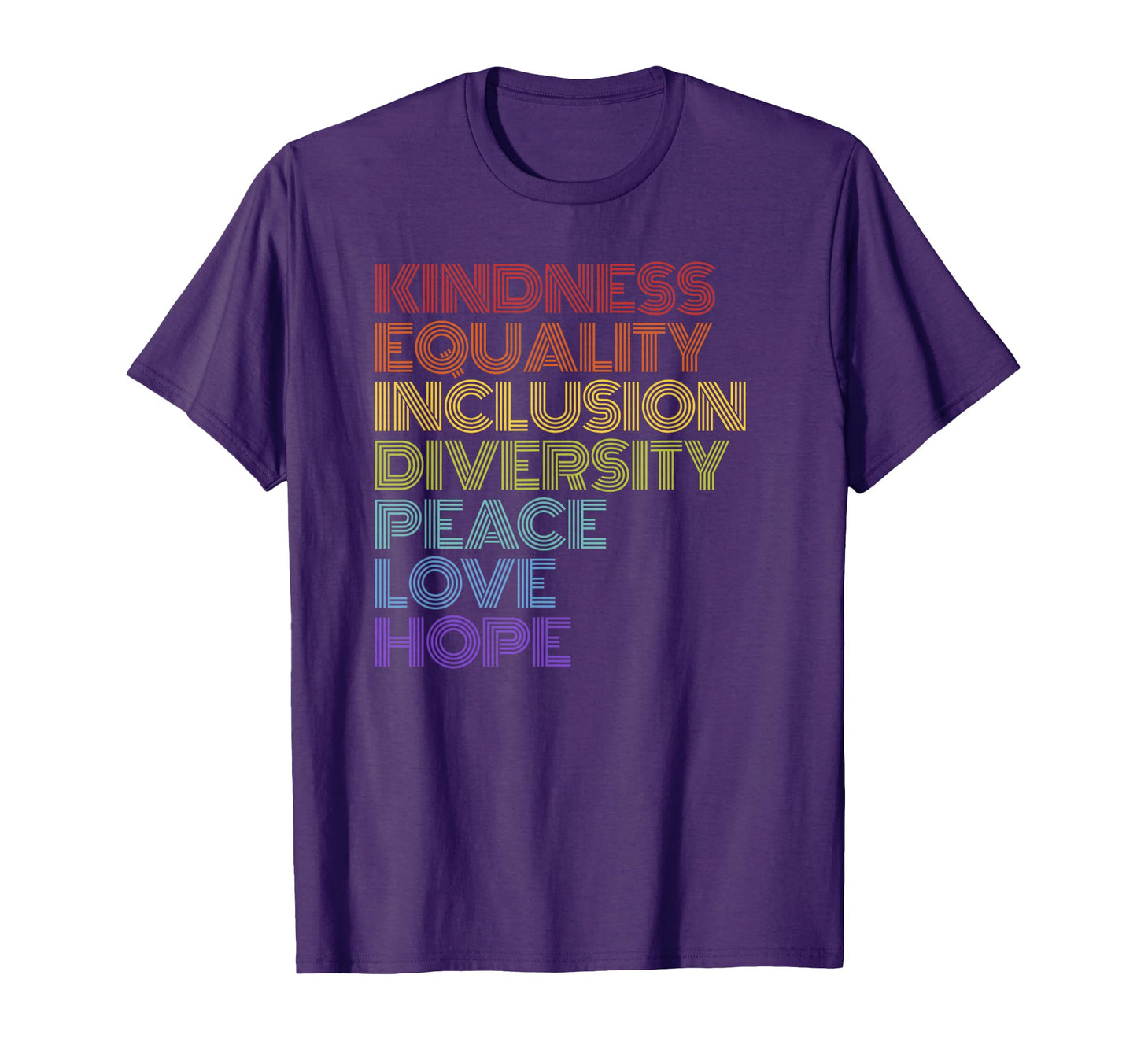 Kindness Equality Inclusion Diversity T-Shirt - Custom Art Print Unisex - T-Shirt, Sweatshirt, Hoodie