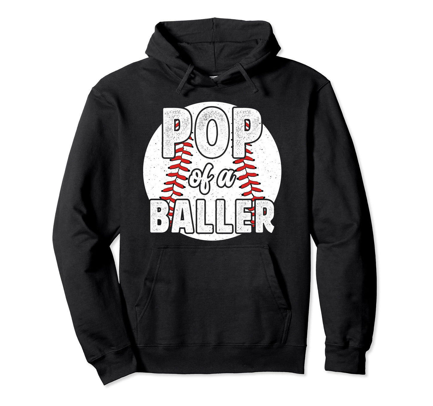 Pop Baller Baseball Pop Baseball Player Hoodie - Fun Novelty Design Unisex - T-Shirt, Sweatshirt, Hoodie