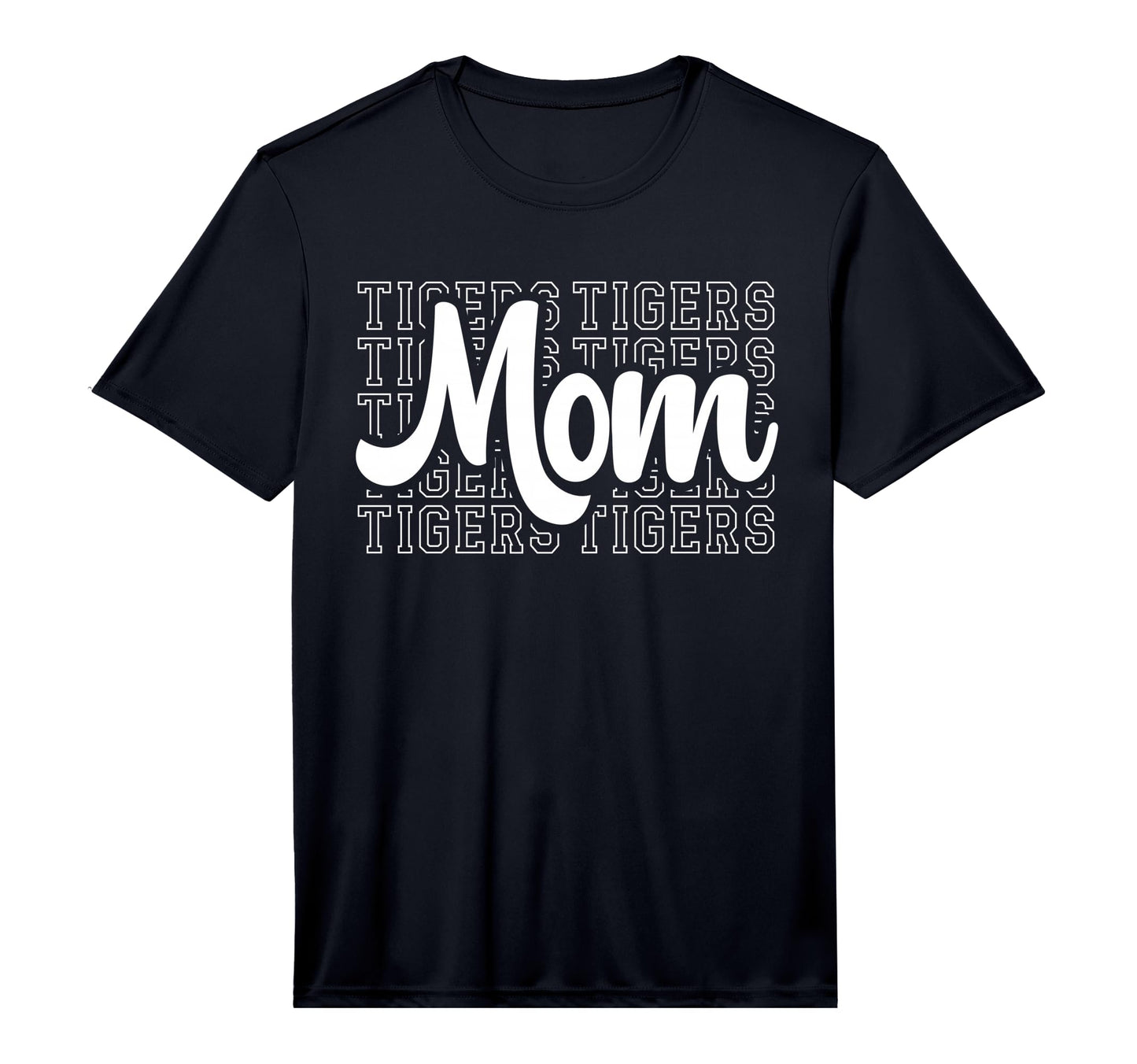 Tigers Game Mascot Day Baseball Tigers Mom T-Shirt - Graphic Print Unisex - T-Shirt, Sweatshirt, Hoodie
