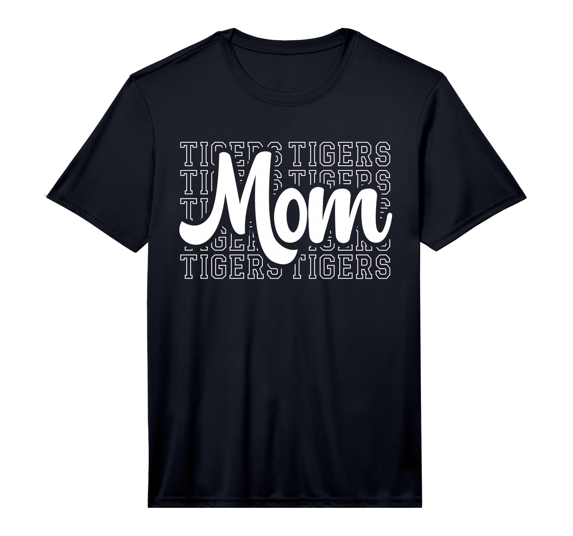 Tigers Game Mascot Day Baseball Tigers Mom T-Shirt - Graphic Print Unisex - T-Shirt, Sweatshirt, Hoodie