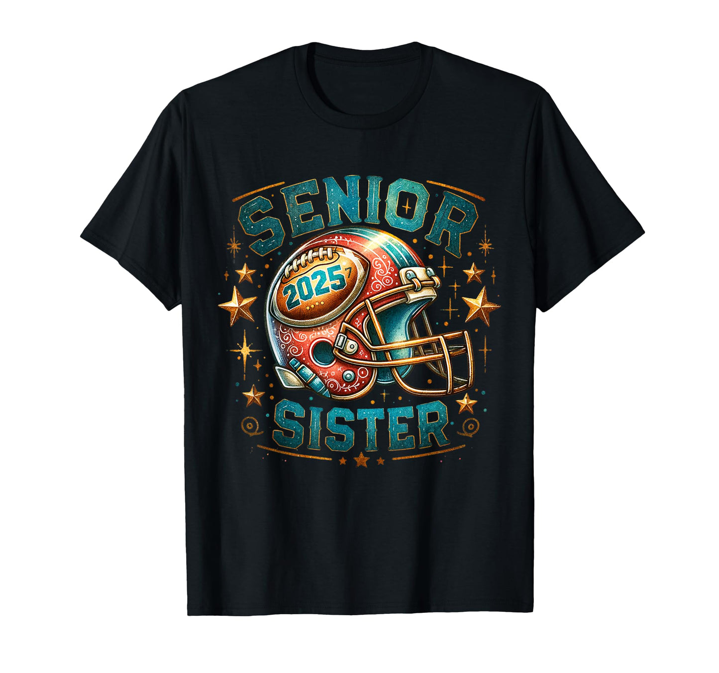 Senior Sister 2025 Baseball Graduate T-Shirt - Novelty Apparel for Adults - T-Shirt, Sweatshirt, Hoodie
