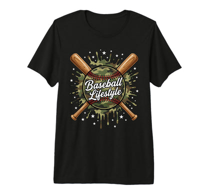 Baseball Lifestyle Sports Dad Birthday T-Shirt - Aesthetic Graphic Unisex - T-Shirt, Sweatshirt, Hoodie