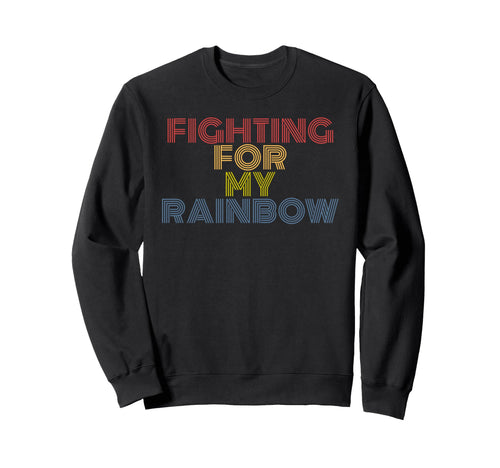 Fighting My Rainbow 70S Sweatshirt - Fun Novelty Design Men Women - T-Shirt, Sweatshirt, Hoodie