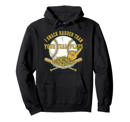Baseball Nachos Sports Fan Team Plays Hoodie - Graphic Print for Adults - T-Shirt, Sweatshirt, Hoodie