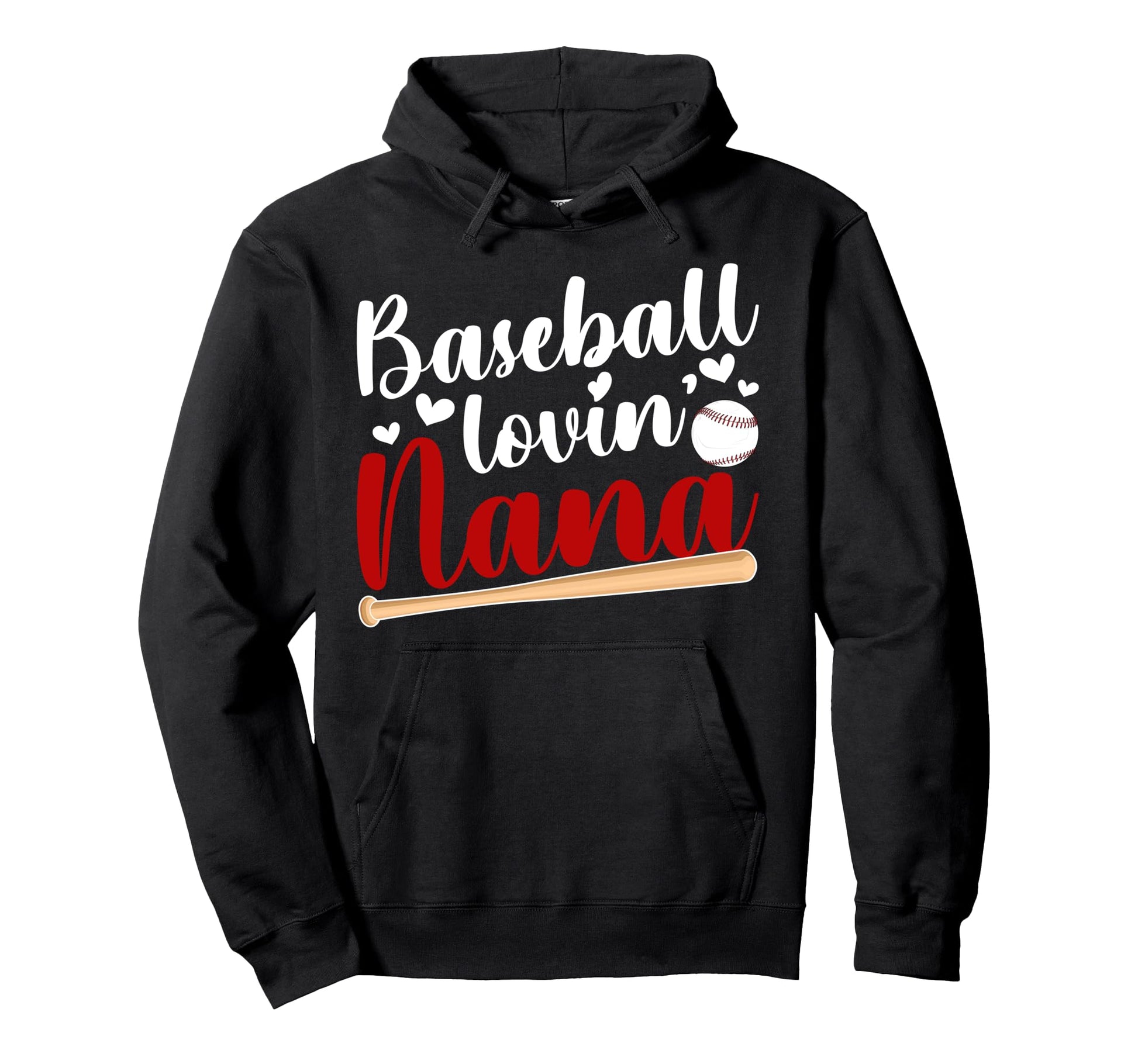 Baseball Lovin Nana Baseball Nana Hoodie - Novelty Apparel for Adults - T-Shirt, Sweatshirt, Hoodie