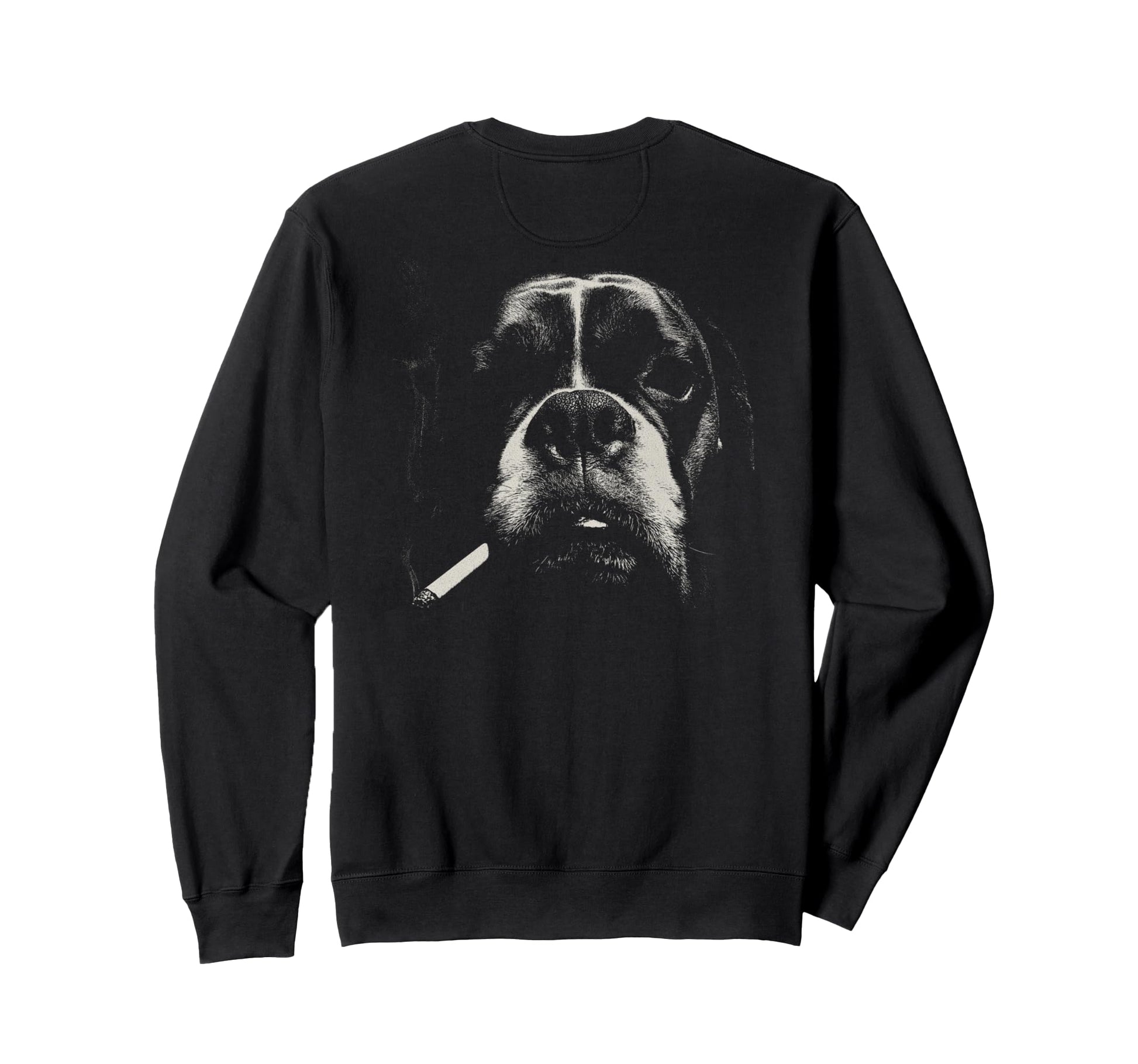 Boxer Smoking Cigarette Grunge Meme Sweatshirt - Trendy Graphic Men Women - T-Shirt, Sweatshirt, Hoodie