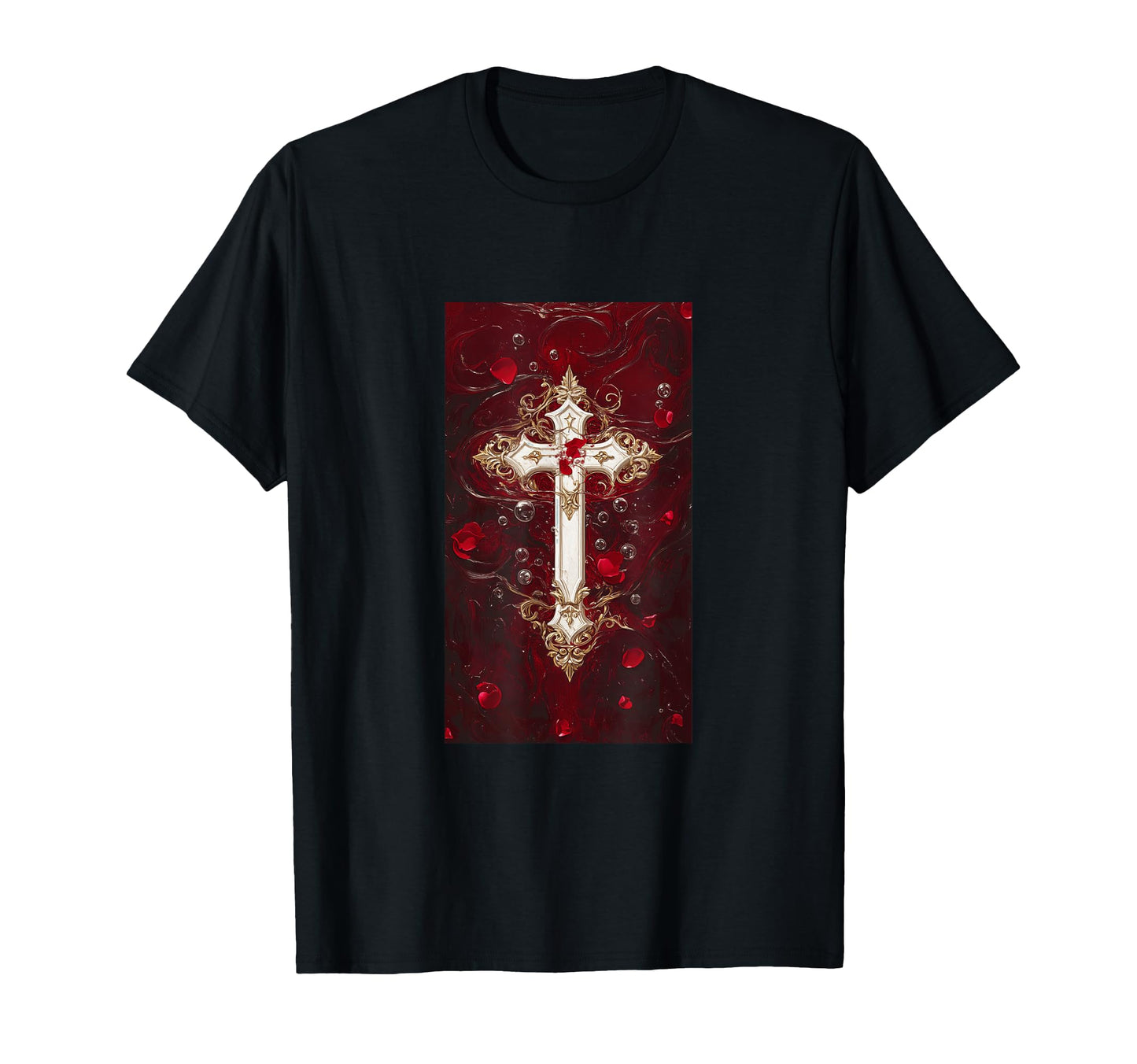 Gothic Cross Grunge Aesthetic Y2K T-Shirt - Fun Novelty Design Men Women - T-Shirt, Sweatshirt, Hoodie