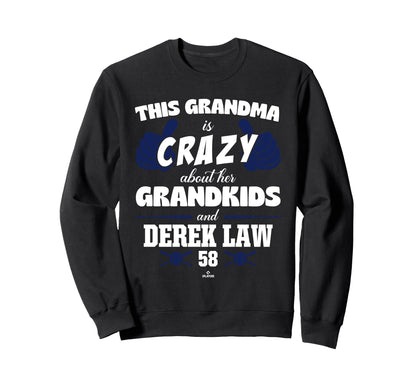 Grandma Crazy Derek Law Washington Sweatshirt - Unique Graphic for Adults - T-Shirt, Sweatshirt, Hoodie