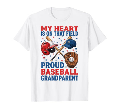 Proud Baseball Grandma Supporting T-Shirt - Fun Novelty Design for Adults - T-Shirt, Sweatshirt, Hoodie