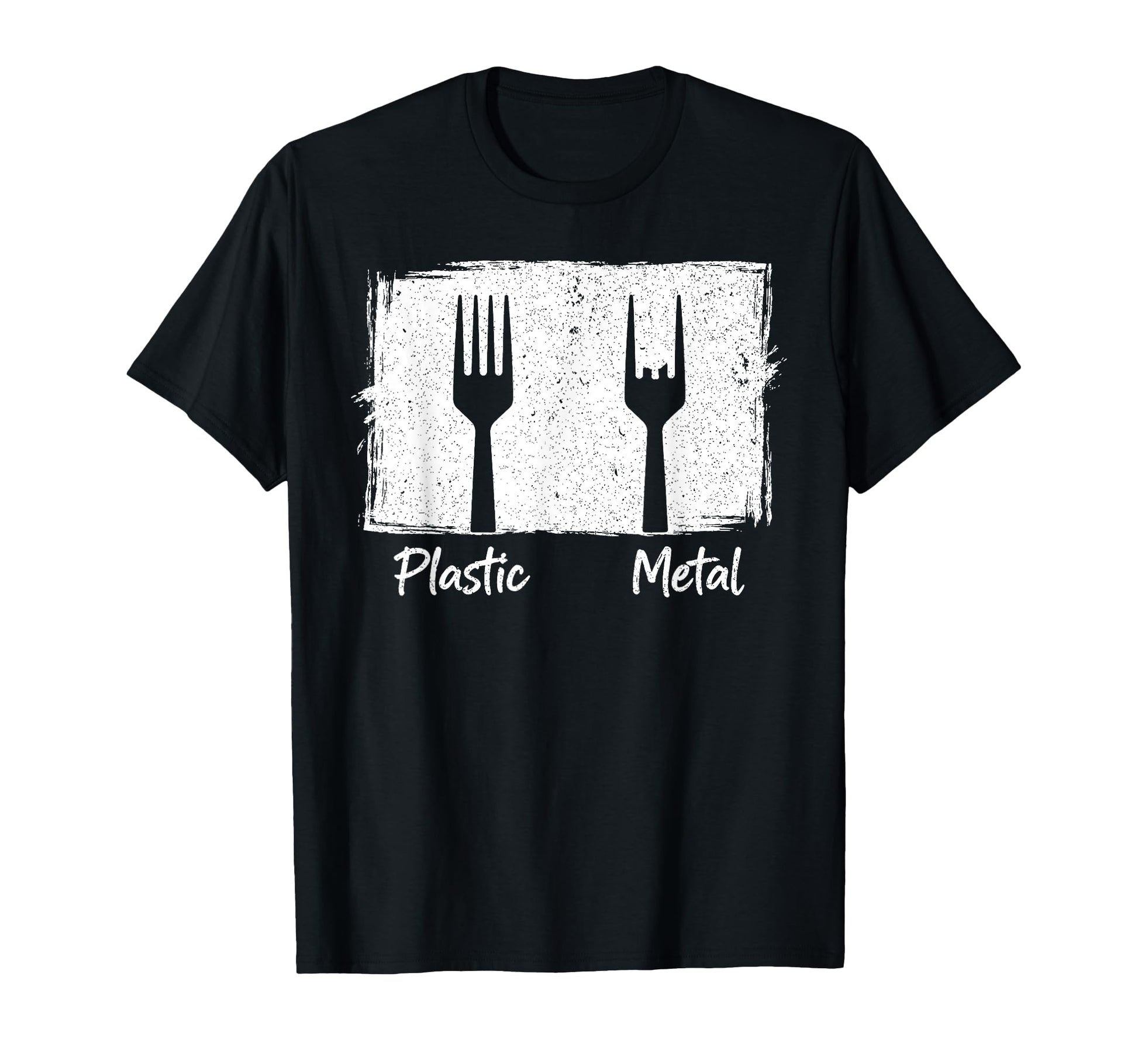 Plastic Metal Rock N Roll Rock Music T-Shirt - Unique Graphic for Adults - T-Shirt, Sweatshirt, Hoodie