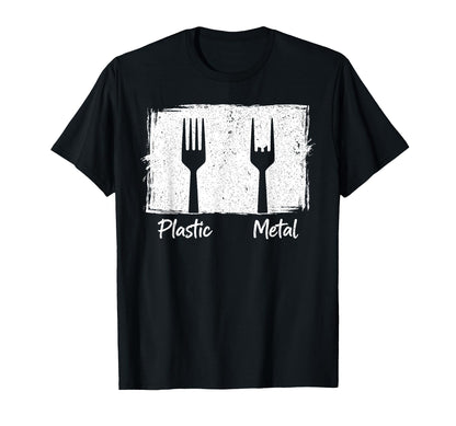 Plastic Metal Rock N Roll Rock Music T-Shirt - Unique Graphic for Adults - T-Shirt, Sweatshirt, Hoodie