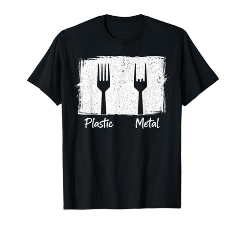 Plastic Metal Rock N Roll Rock Music T-Shirt - Unique Graphic for Adults - T-Shirt, Sweatshirt, Hoodie