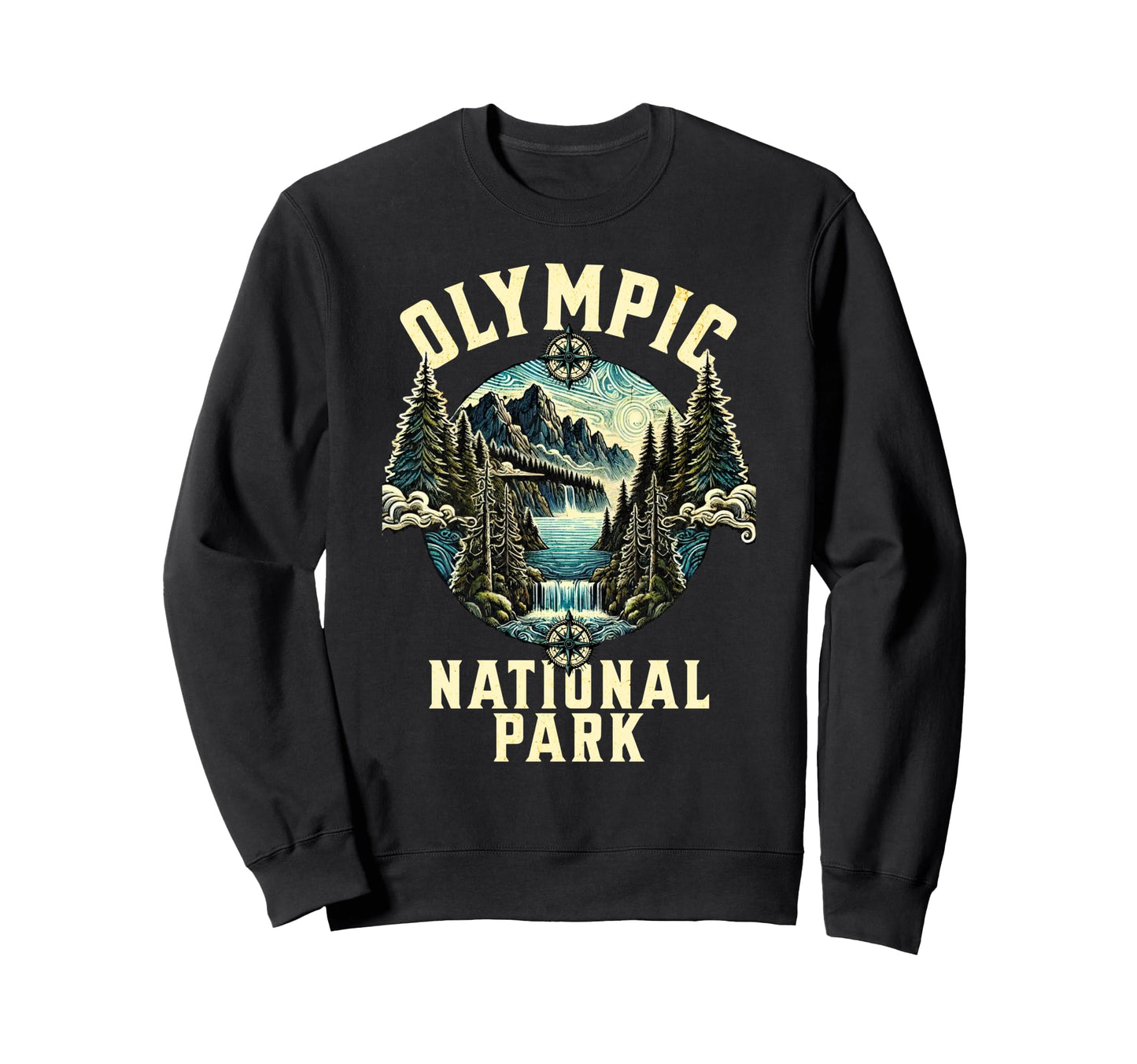 Olympic National Park Usa Souvenir Sweatshirt - Graphic Print Unisex - T-Shirt, Sweatshirt, Hoodie