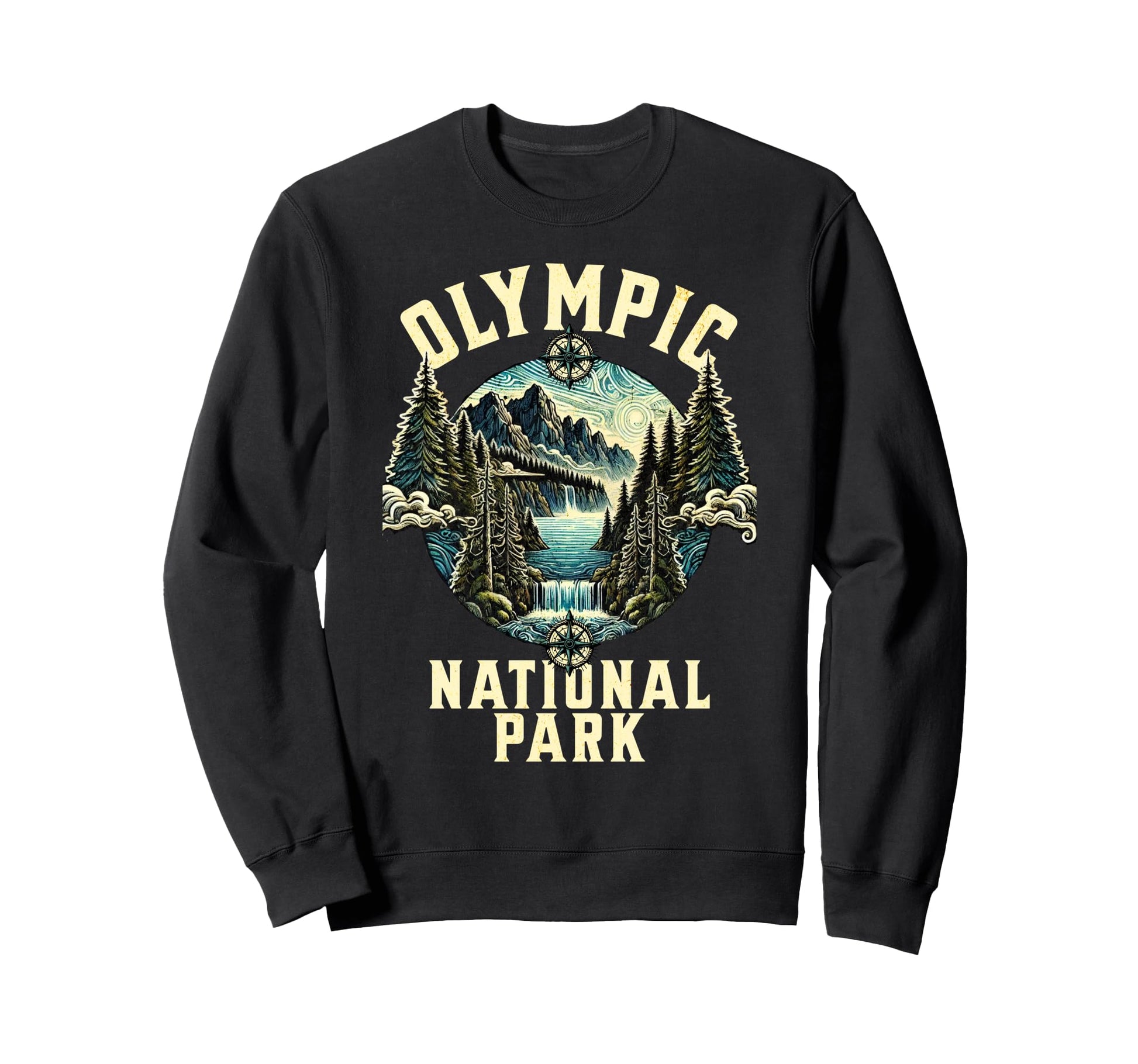 Olympic National Park Usa Souvenir Sweatshirt - Graphic Print Unisex - T-Shirt, Sweatshirt, Hoodie