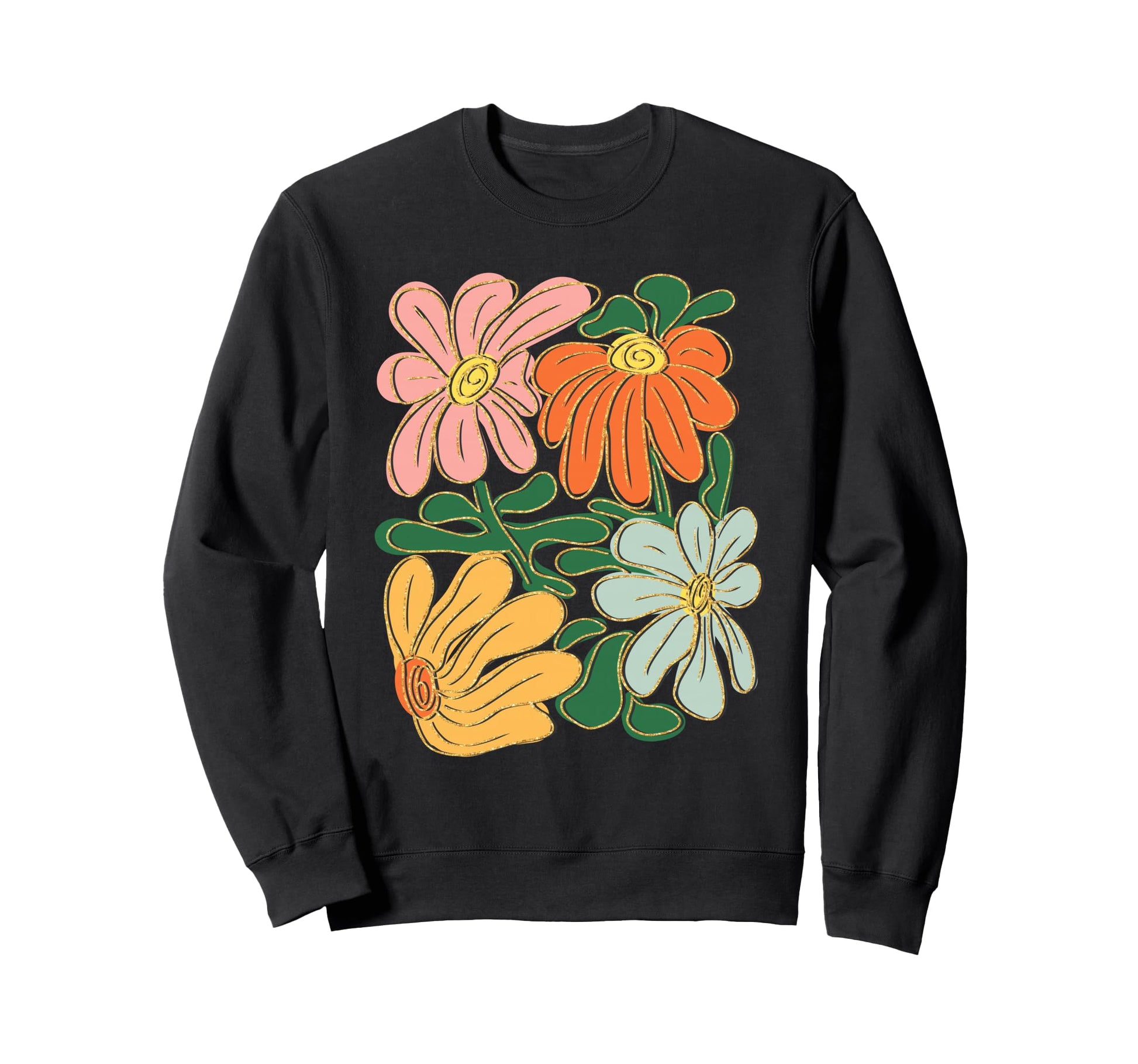 Boho Wildflowers Gardening Flower Sweatshirt - Novelty Apparel for Adults - T-Shirt, Sweatshirt, Hoodie