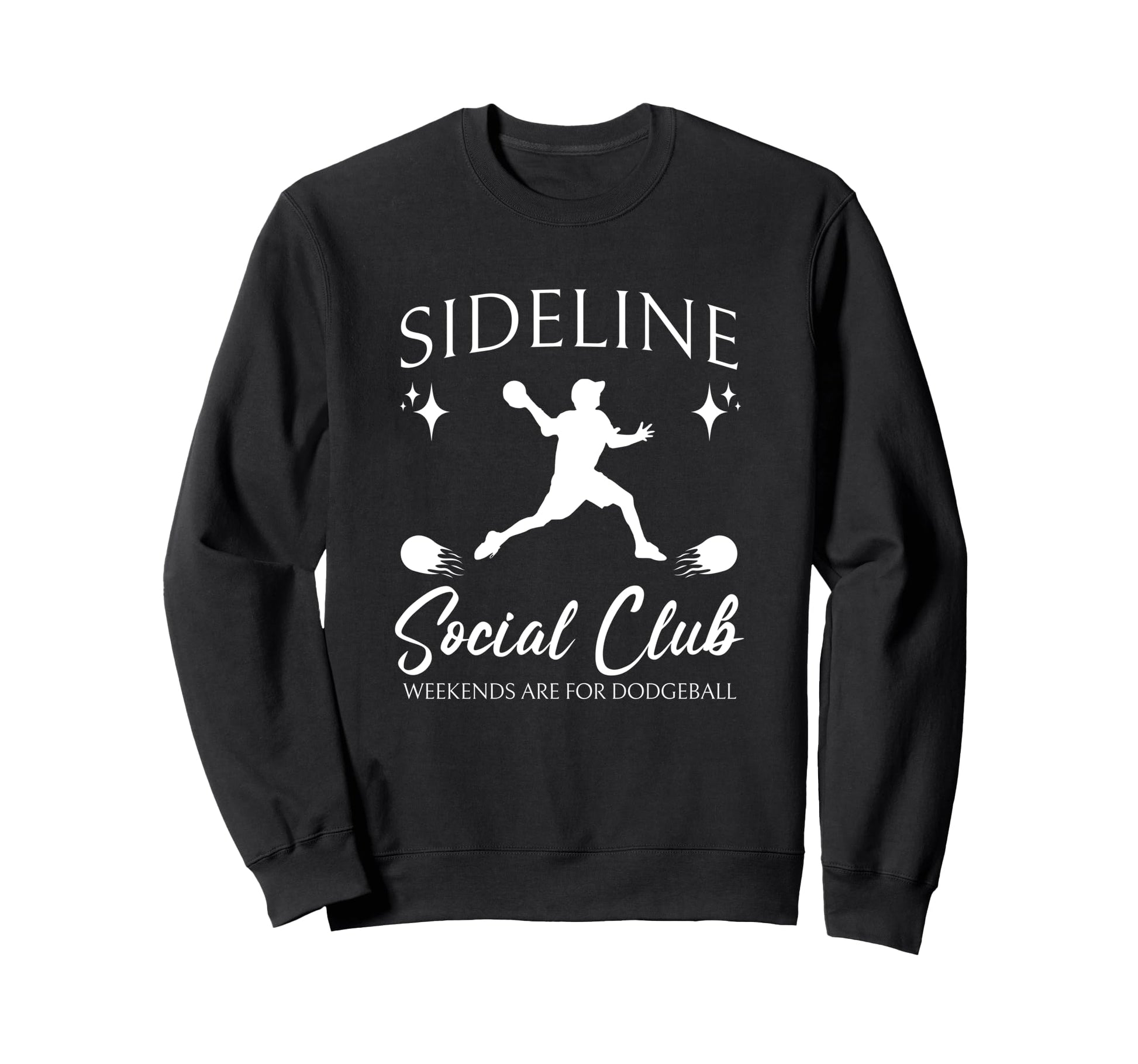 Sideline Social Club Dodgeball Mom Game Sweatshirt - Unique Graphic Unisex - T-Shirt, Sweatshirt, Hoodie