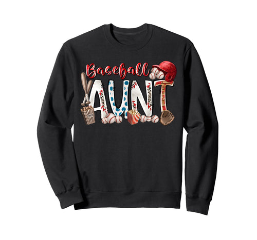 Leopard Baseball Aunt Aunt Baseball Sweatshirt - Custom Art Print Unisex - T-Shirt, Sweatshirt, Hoodie