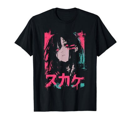 Goth Grunge Demon Anime Waifu Horror Alt T-Shirt - Custom Art Print Unisex - T-Shirt, Sweatshirt, Hoodie