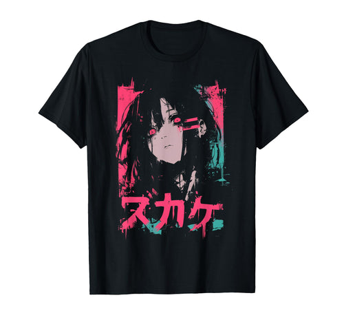 Goth Grunge Demon Anime Waifu Horror Alt T-Shirt - Custom Art Print Unisex - T-Shirt, Sweatshirt, Hoodie